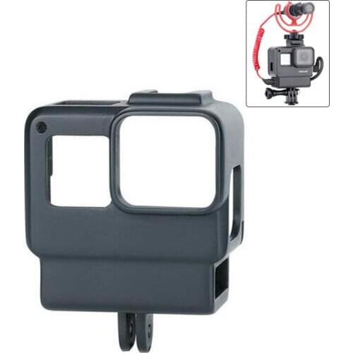 ULANZI V2 Vlog Gopro Case Accessories for GoPro Hero 7 6 5 Plastic Housing with Extend Microphone Port Cold Shoe Mount Vlogging