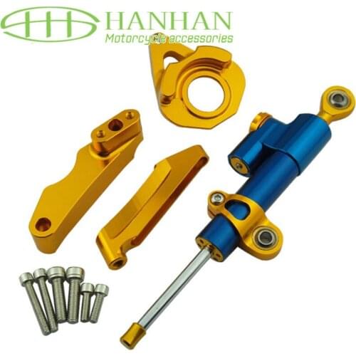 Motorcycle Steering Damper Stabilize Bracket Suport For SUZUKI GSXR600/750 K4 04-05 CNC Stabilizer Linear Reversed Safety Contro