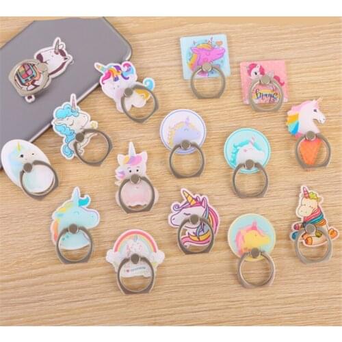 Mobile Phone Stand Holder Horse Unicorn Wing Finger Ring Mascot Smart Phone Holder Stand For iPhone Xiaomi Huawei All Phone