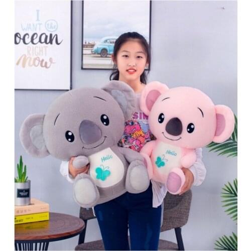 Lovely cartoon koala plush toy hello koala soft doll baby toy throw pillow Christmas gift b1888