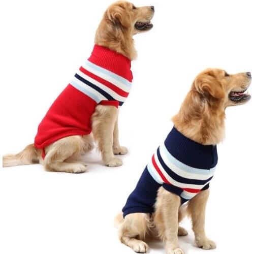 Fashion German Shepherd Big Dog Sweater Pitbull Pullover Winter Warm Pet Clothes for Small Large Dogs Golden Retriever Jumper