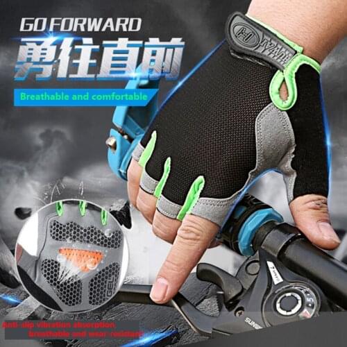 Men And Women Fashion Fitness Gloves Spring And Summer Sun Protection Half-finger Gloves Non-slip Wear-resistant Cycling Fishing