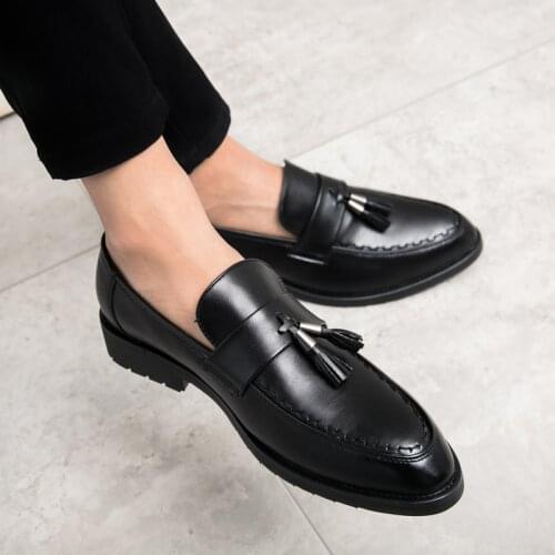 Mens Loafers Shoes Man Fashion Men boats Split Leather Loafer Slip On Luxury Flats outdoor Casual Male black Driving Shoes