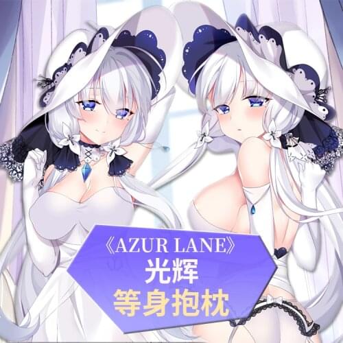 Anime Game Azur Lane Illustrious Sexy Dakimakura Hugging Body Pillow Case Cover Game Pillowcase Cushion Bedding Xmas Gifts MMS