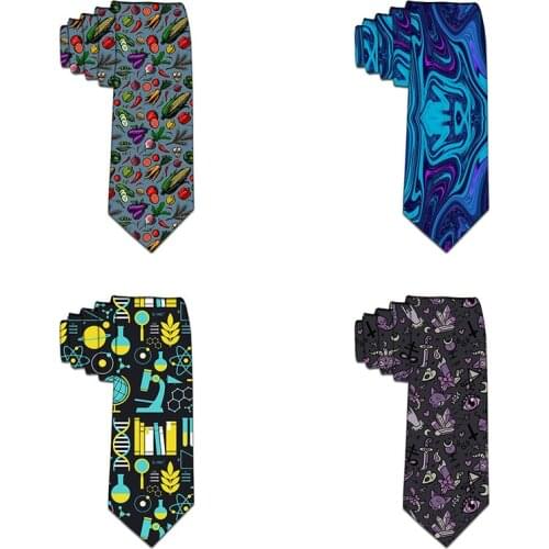 8cm Mens Ties Stripe Flower Printed Necktie Accessories Daily Wear Cravat Classic Wedding Party Gift For Man Neckties