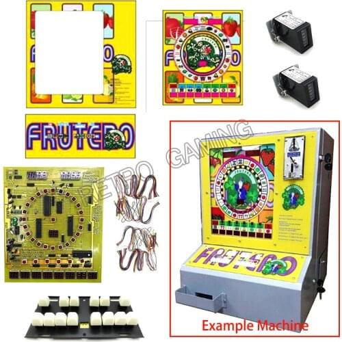 DIY 2 sets Fruit mario PCB Board With Wiring harness keyboard for Casino/Slot Game Board Arcade Game Machine