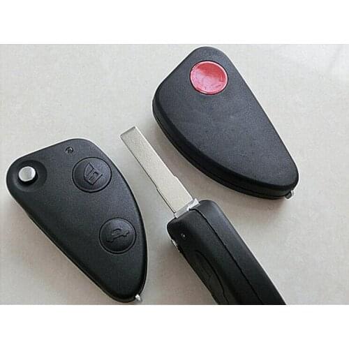 2 Buttons Flip Folding Remote Key Shell For Alfa Romeo Fob Key Cover