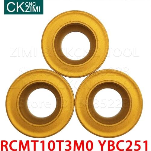 RCMT1204MO YBC251 RCMT0803MO YBC252 RCMT10T3MO YBC251 CNC Carbide inserts Turning tool CNC mechanical lathe tools RCMT for steel