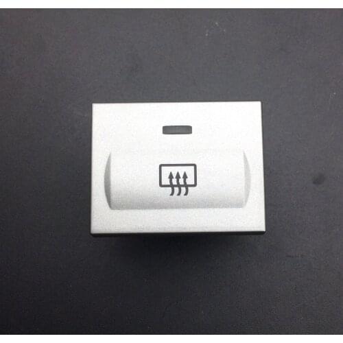 Silver color for Ford Focus Rear gear heating switch Defrost switch Rear windshield defogging switch button