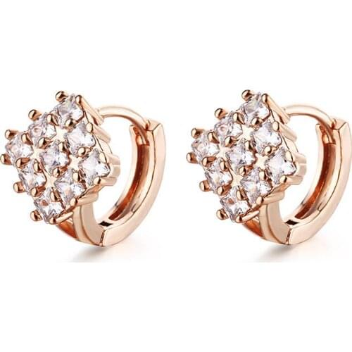 ZSLBS Fashion Hoop Earrings For Women Zirconia Crystal Charming Huggies Earring Jewelry Gift Pendientes Boucle Oreille Femme