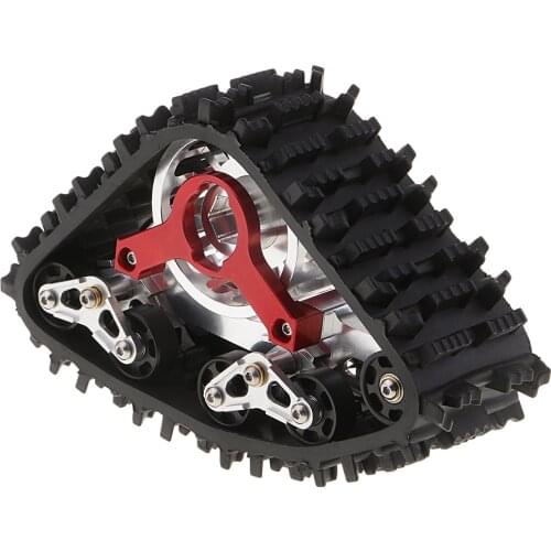 MagiDeal 1/10 Scale RC Truck Upgrade Parts Metal Snow Track Tire Tyre Wheel for Axial SCX10 Hobby Grade Toy DIY Accessory