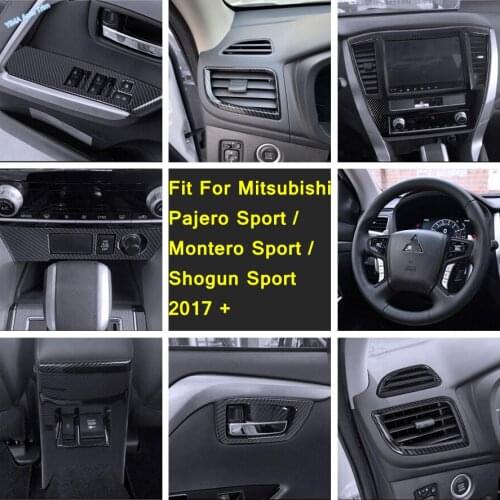 Window Lift / Navigation / Steering Wheel Cover Trim For Mitsubishi Pajero Sport / Montero Sport / Shogun Sport 2017 - 2021