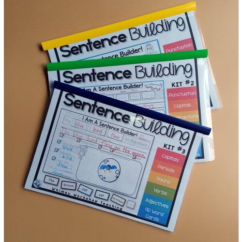 Alphabet Sentence Building Classroom Game Workbook Teach Read Books Educational Toy for Children Learning English Books for Kids