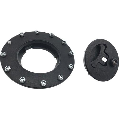 Universal Fuel Cell Gas Tank Filler Cap Twist Cap + Filler Plate +Fittings