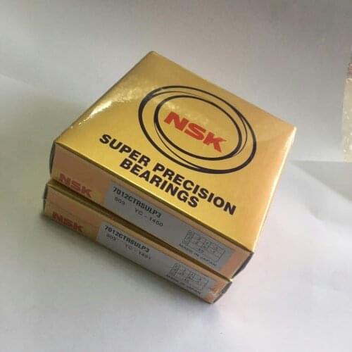 High speed NSK 7012 CTRSULP3 Angular Contact Ball bearing 7012 bearing