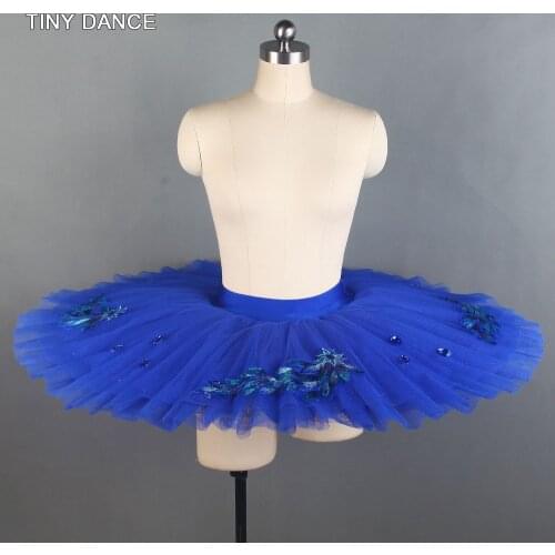 Stiff Tulle Pre-Professional Ballet Dance Tutu Skirts Practice Rehearsal Platter Tutu Skirt for Girls and Women Half Tutu BLL027