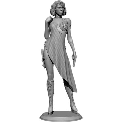 1/24 Mechanical Special Attack Series Soldiers White Model Kit Resin Craft Decor Assembly Self-assembled Figure Toy YFWW-2075