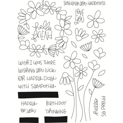 11x16 Flowers Ttransparent Clear Stamps Silicone Seals for DIY scrapbooking photo album Card Making