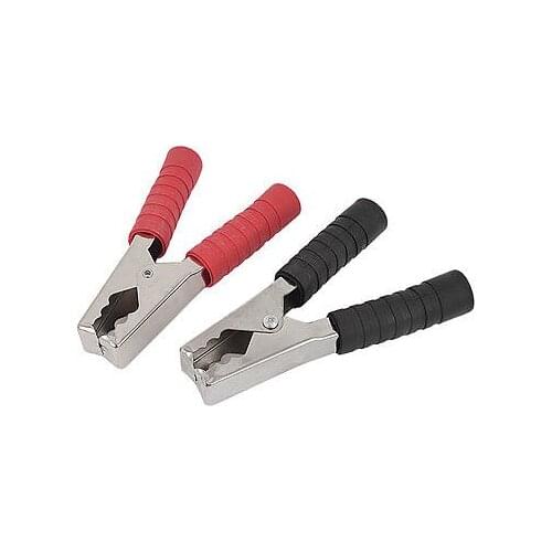 2 PCS 135mm Long Car Battery Test Alligator Clip Red Black 300A Free shipping