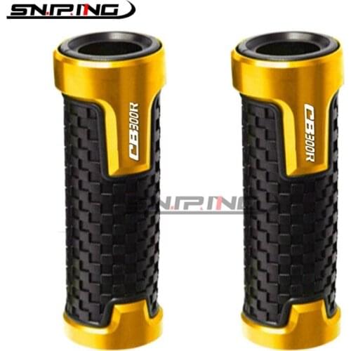 22mm 7/8'' CNC Aluminum Rubber Motorcycle Handlebar Grip Handle Bar Motorbike Grips For HONDA CB300R CB300 R CB300RR CB300 RR
