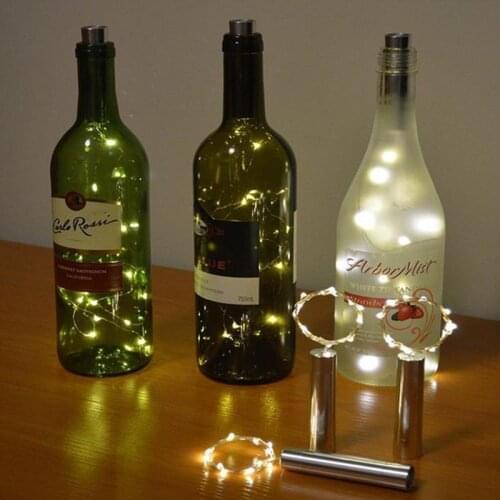 3.28ft LED Wine Bottle Lights Battery Powered Fairy String Light for Garden Bedroom Festival Decoration
