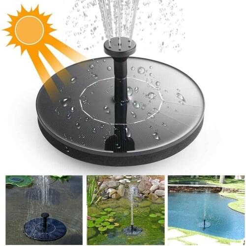 7V Solar Water Fountain Pump Swimming Pool Pond Bird Bath Floating Water Fountain Outdoor Lawn Garden Patio Decoration