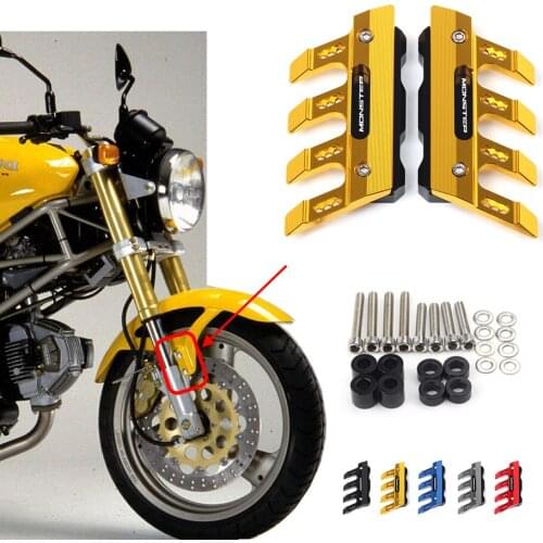 For Ducati MONSTER 1200S M400 M620 M750 Motorcycle CNC Accessories Mudguard Side Protection Block Front Fender Anti-Fall Slider