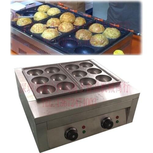 Free shipping Large diameter 80mm Electric Takoyaki machine Japan Takoyaki grill