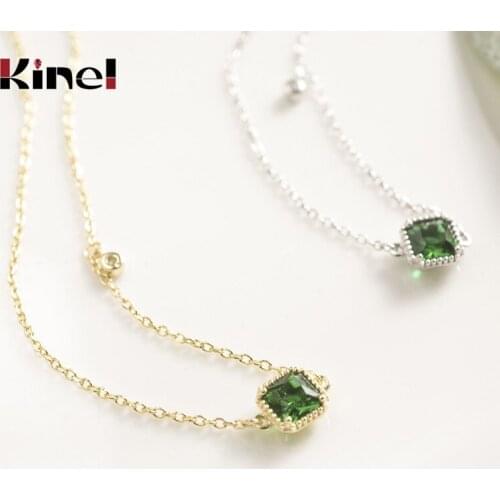 Kinel Fashion 925 Sterling Silver Zircon Water Drops Anklets for Women Fine Jewelry Summer Beach Bracelet On The Leg