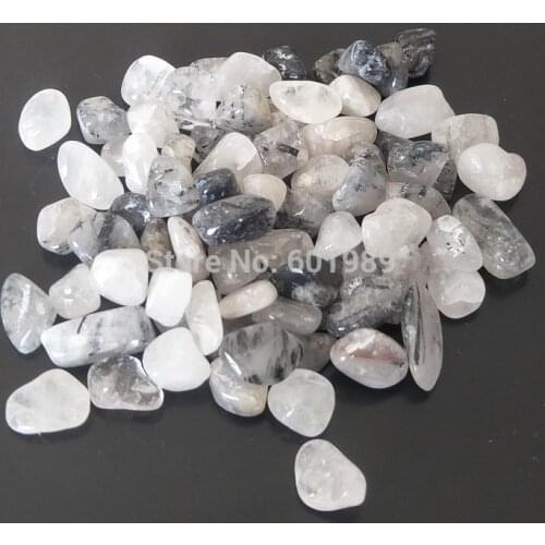 Black White Mixed Decorative Beads 300g Pebble Stones Swimming Pool Garden Ornament Fish Tank Vase Aquarium Accessorie