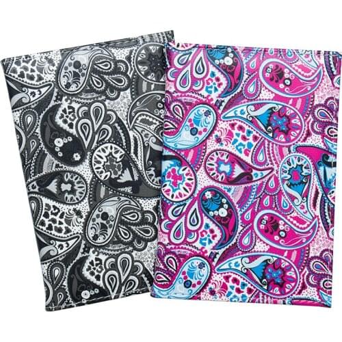 Purple Vintage Pattern Pu Leather National Passport Cover Credit Card Holder Pu Leather Passport Holder With Traveling