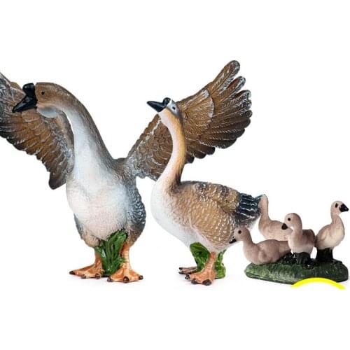 Simulation Goose Animals Model Action Figure Simulation Wild Animal Action Figures Collection PVC Lovely Toy Kids Gift