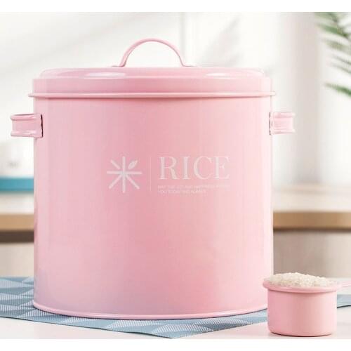 Kitchen Rice Box Moisture-proof Sealed Storage Box Automatic Cereal Dispenser Boxs Cereal Food Box Grain Bin Rice Container