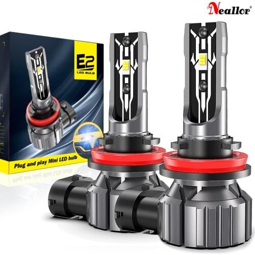 2X LED Fog Lights Bulb DRL H8 H9 H11 9012 HIR2 HB3 H7 H4 LED for Toyota Hyundai Kia Mitsubishi Car Fog Lamp 12V White 6500K