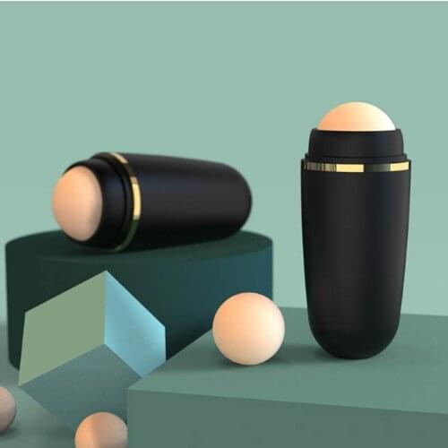 Mini Volcanic Stone Facial Cleaning Degreasing Rolling Ball Portable Roller Beauty and Skin Care Acne Removing Health Massage