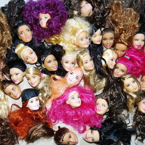 Many Style Random Send Original Doll Head Little Defective / Doll Accessories For DIY 1/6 Doll Gift Toys for Girls