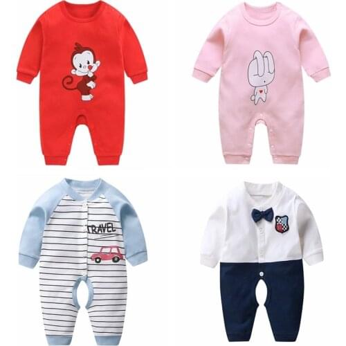 Fashion Baby Romper Infant Clothing Boy Unisex Clothes 0-12 Months Babies Clothes For Newborn Overall Outfits