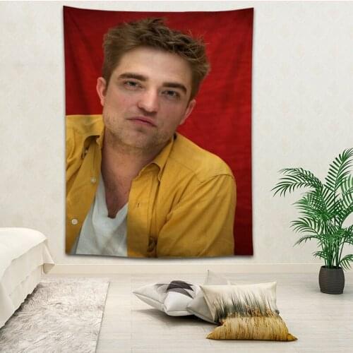 Hot Sale Custom Robert Pattinson Wall Hanging HD Landscape 3D Printing Digital Printing Home Decoration Tapestry