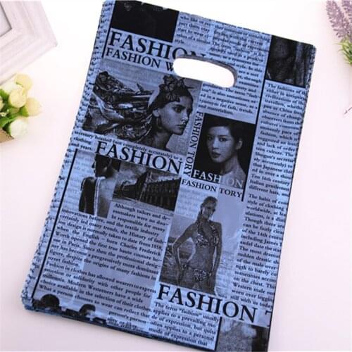 New Design Wholesale 100pcs/lot 25*35cm Luxury European Style Underwear Packaging Bags Shopping Plastic Gift Bags