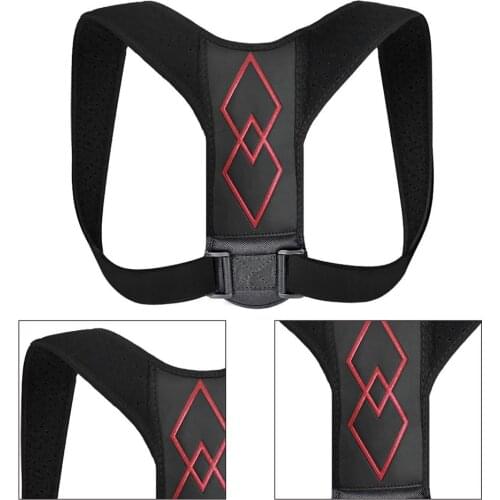 2021 New Men Women Adjustable Shoulder Posture Corrector Back Support Strap Brace Spine Support Lumbar Posture Orthopedic Belt