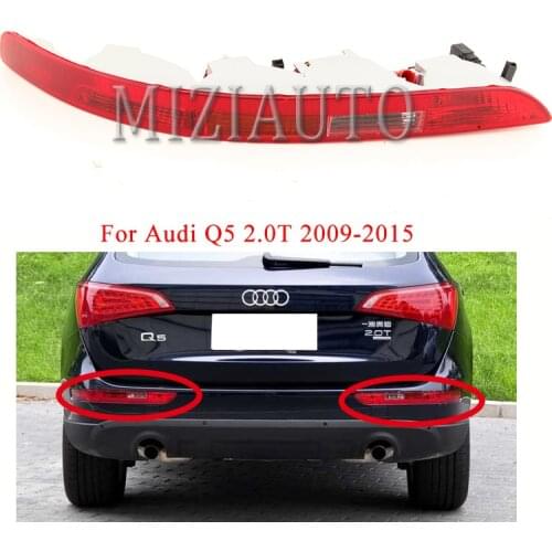 Rear Bumper Reflector Light For Audi Q5 2.0T 2009-2015 Tail Brake Fog Light Stop Turn signal Lamp car light Car Accessories
