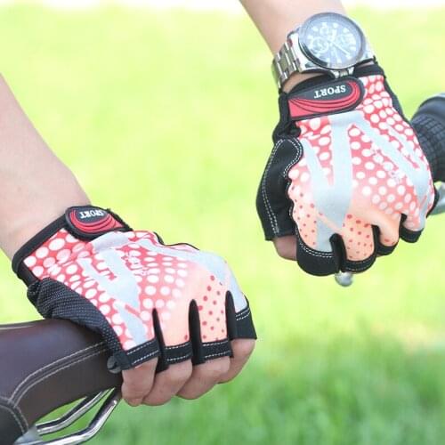 Gloves male casual semi-finger gloves summer ride fitness comfortable thin gloves breathable