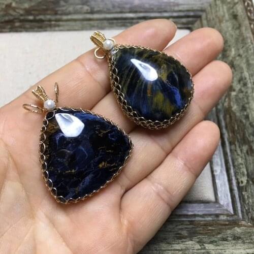 1pc Natural Pietersite Necklace Pendant Natural Gems Stone Quartz Crystal free for Pendant