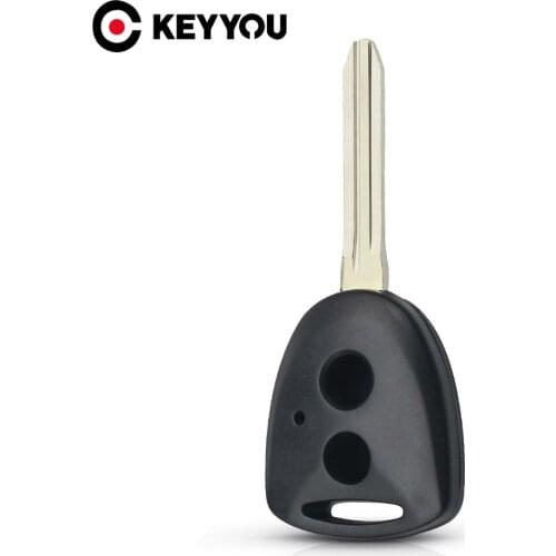 KEYYOU Remote Key Shell For Toyota Avanza Wigo Grand Daihatsu Xenia PERODUA Alza Myvi Axia 2 Buttons Replacement Fob TOY43 Blade