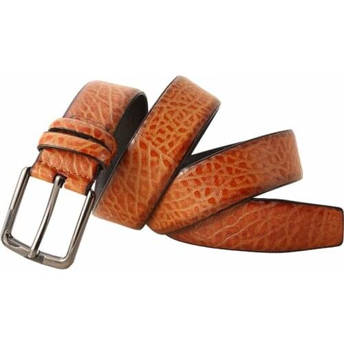 2021 new style men high quality genuine leather belt luxury designer belts men cowskin fashion Strap male Jeans for man