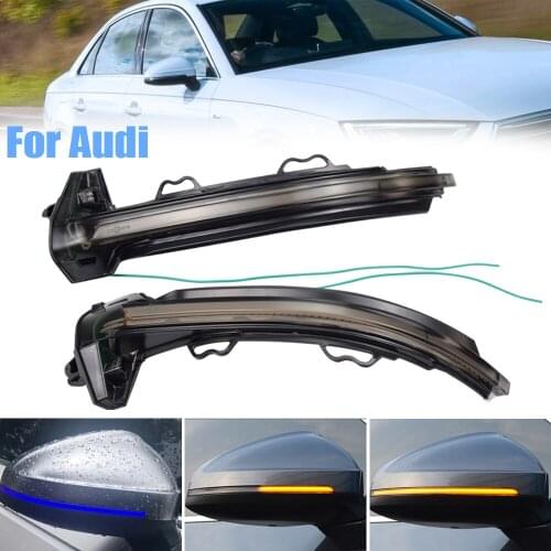 Flowing Mirror Indicator Blinker Dynamic LED Turn Signal Light For Audi A4 S4 B9 2016-2019 A5 S5 2017-2019 RS4 RS5 2018-2019
