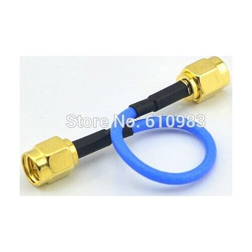 2 Pieces SMA Extension Jumper Cord SMA Plug to SMA Male Coaxial Connector Adapter Blue RG316 Pigtail Cable