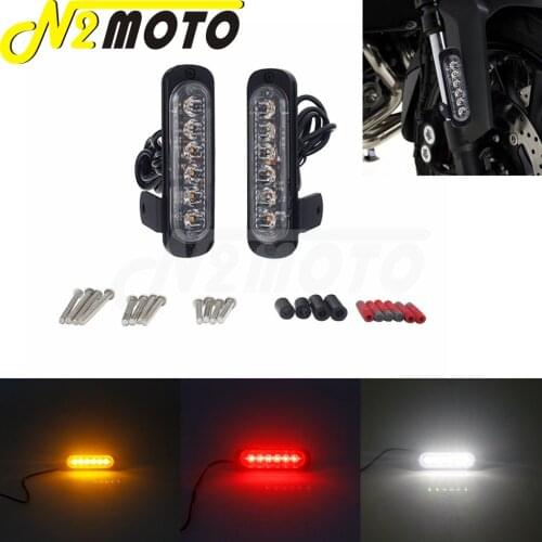 12V B6 Universal Motorcycle Accessories Tail Light LED Rear Brake Light Lamp For Kawasaki Honda Suzuki ATV Dirt Bike