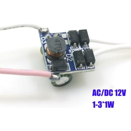 6 Pieces 12V LED Driver 1-3x1W Constant Current Drive Transformer