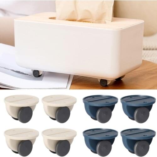 4pcs Adhesive Swivel Casters Universal Furniture Wheel Castor Roller for Storage